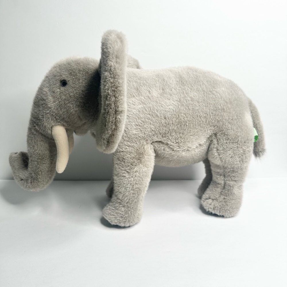 Applause VINTAGE Tuscany Gray Elephant Stuffed Animal Plush Tusk 12"